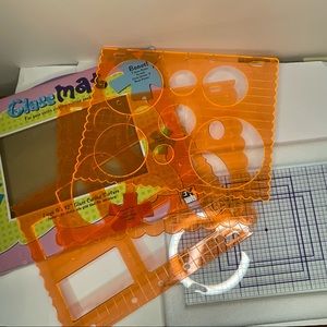 Scrapbooking Glass Mat for cutting pictured in shapes